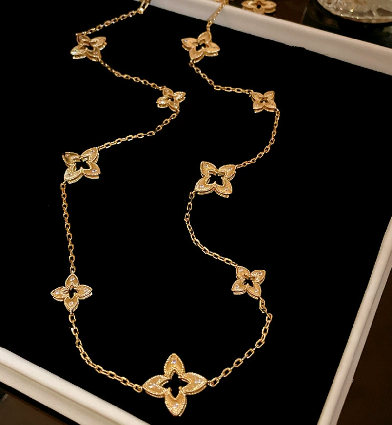 Molly Jewelry-Golden Petal-Necklace