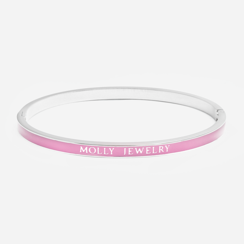 Molly Timeless Color Bracelet-Slive -Pink