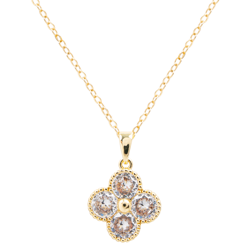 Molly Jewelry- Quatrefoil Pendant necklace