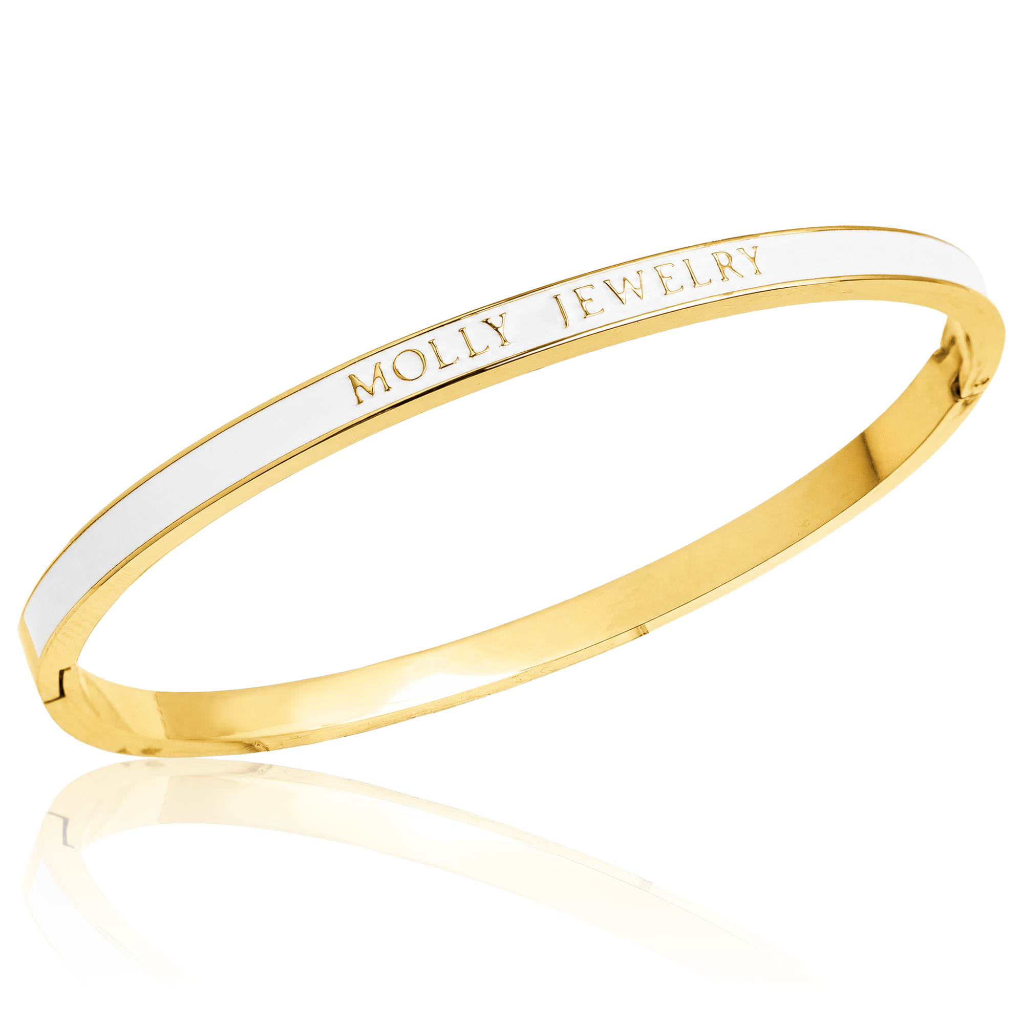 Molly Timeless Color Bracelet-Gold -White