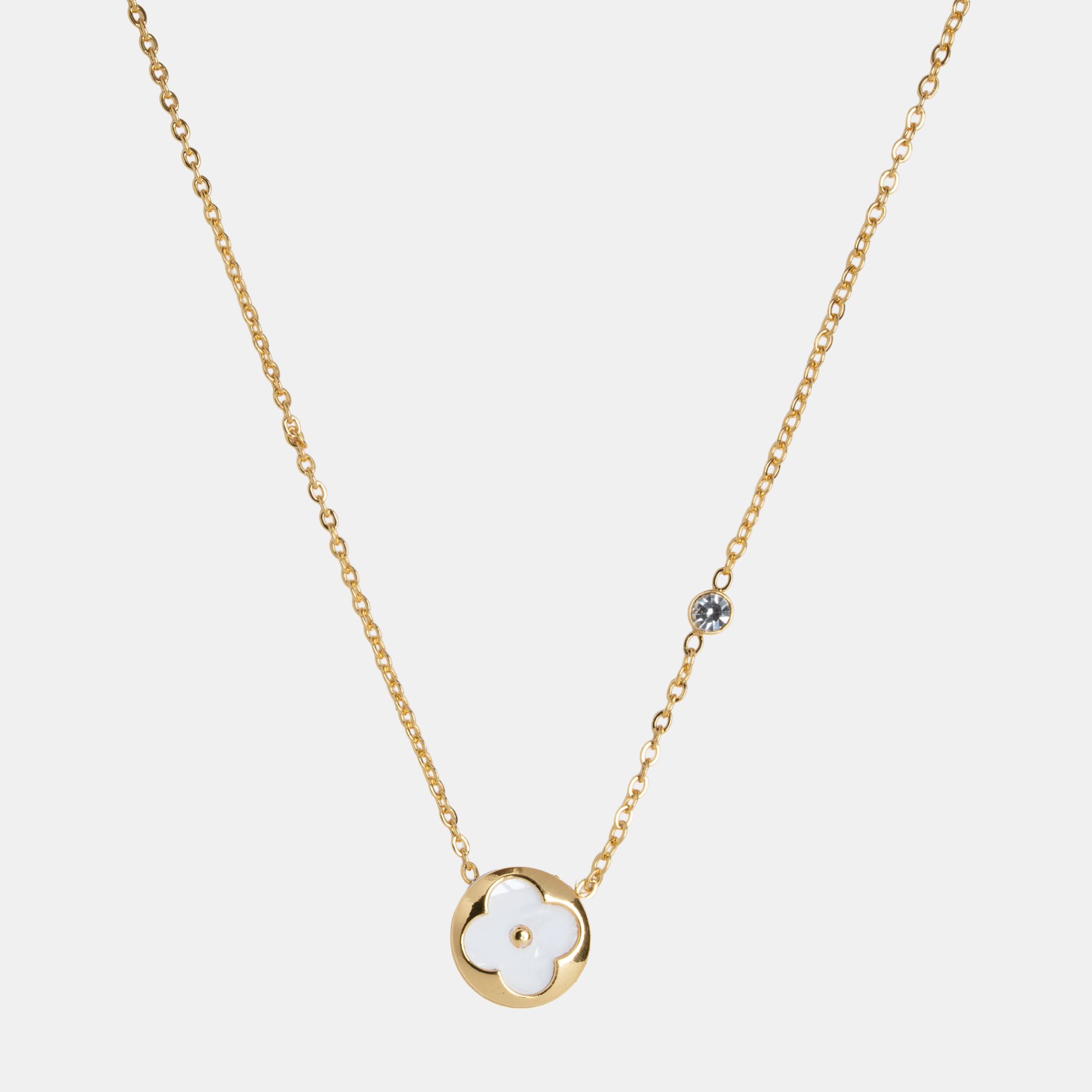 Molly Royale Clover -Necklace -White