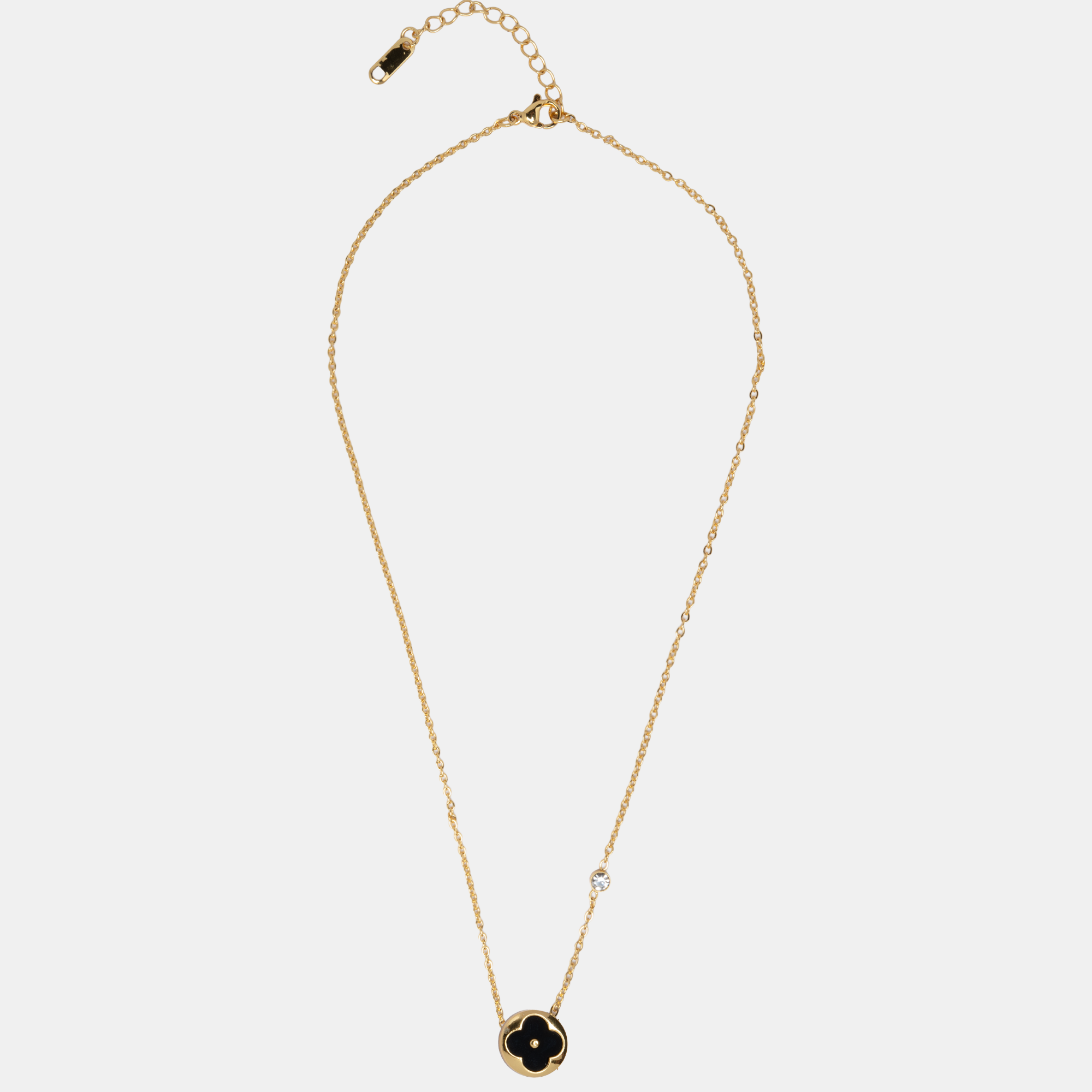 Molly Royale Clover -Necklace -Black