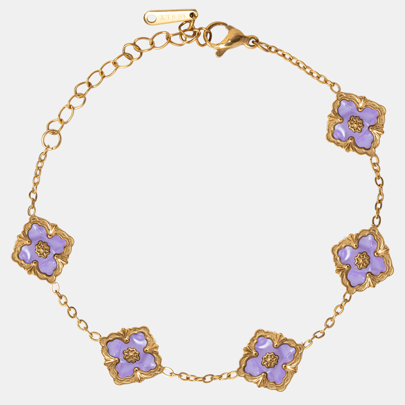 Molly Jewelry Lucky Purple Wristlet