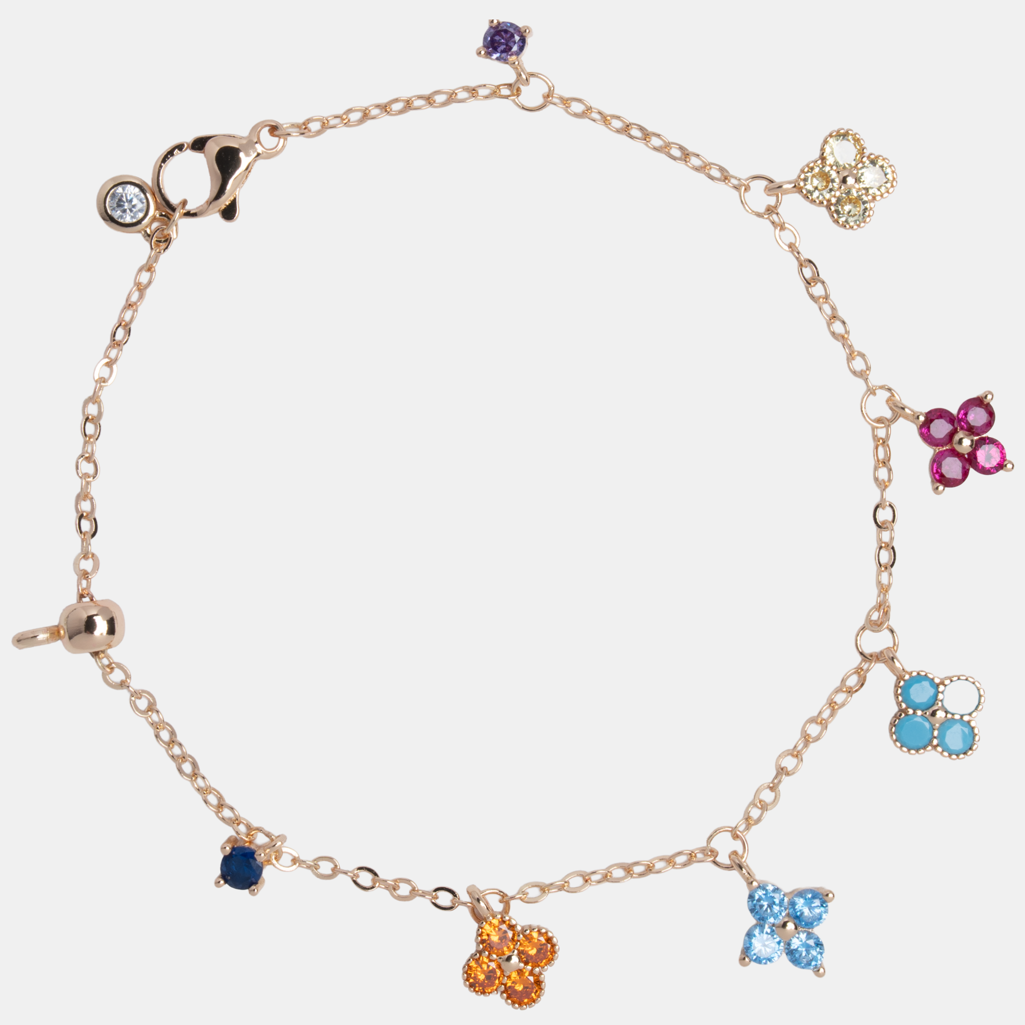 Molly Candy  Rainbow -Charm-Rose Gold