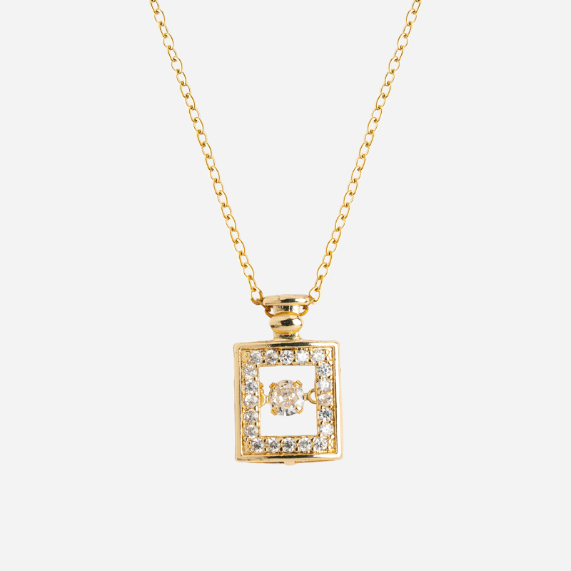 Molly Jewelry  Moda Square Necklace (Gold)