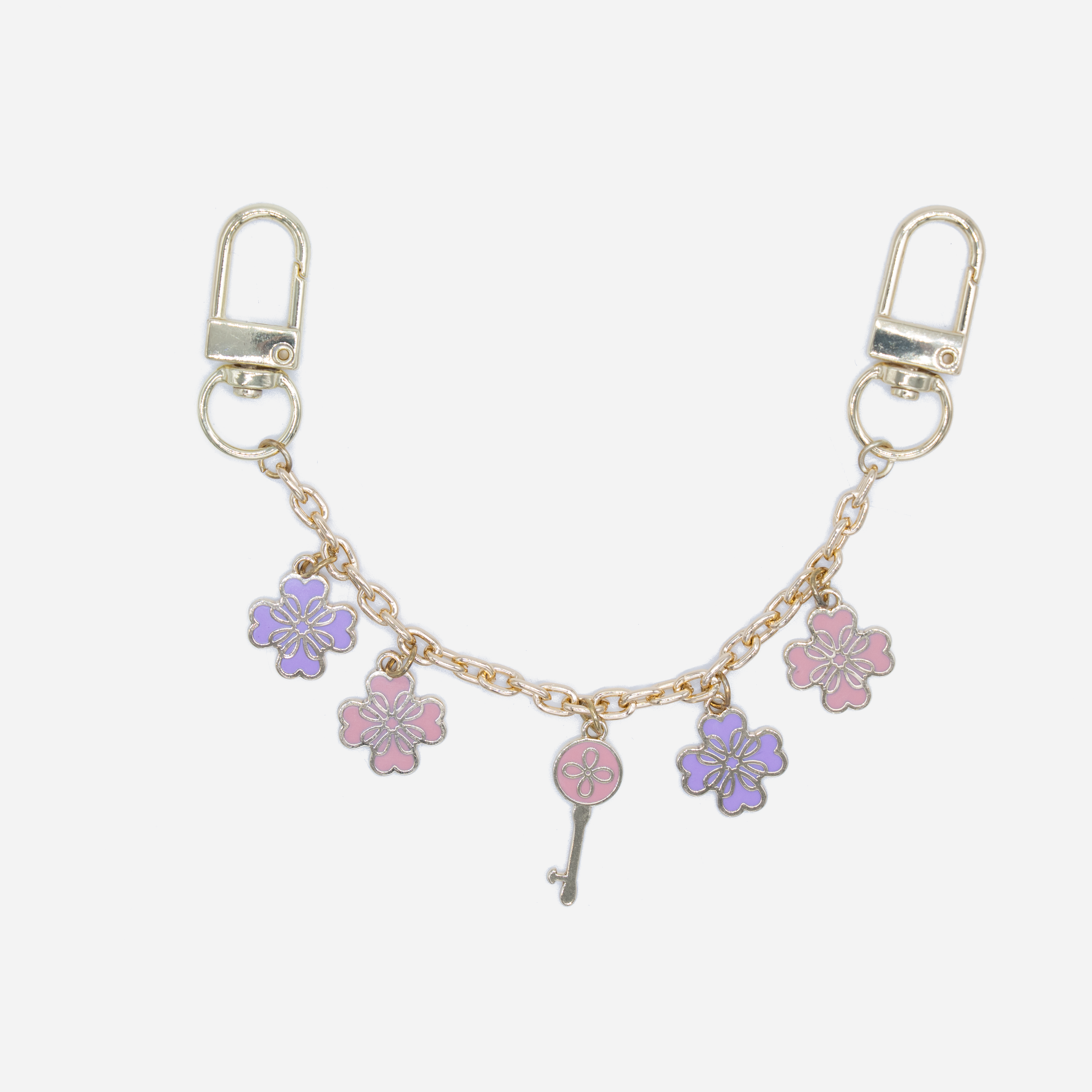 Clé Fleur Chain Bag Charm-Purple