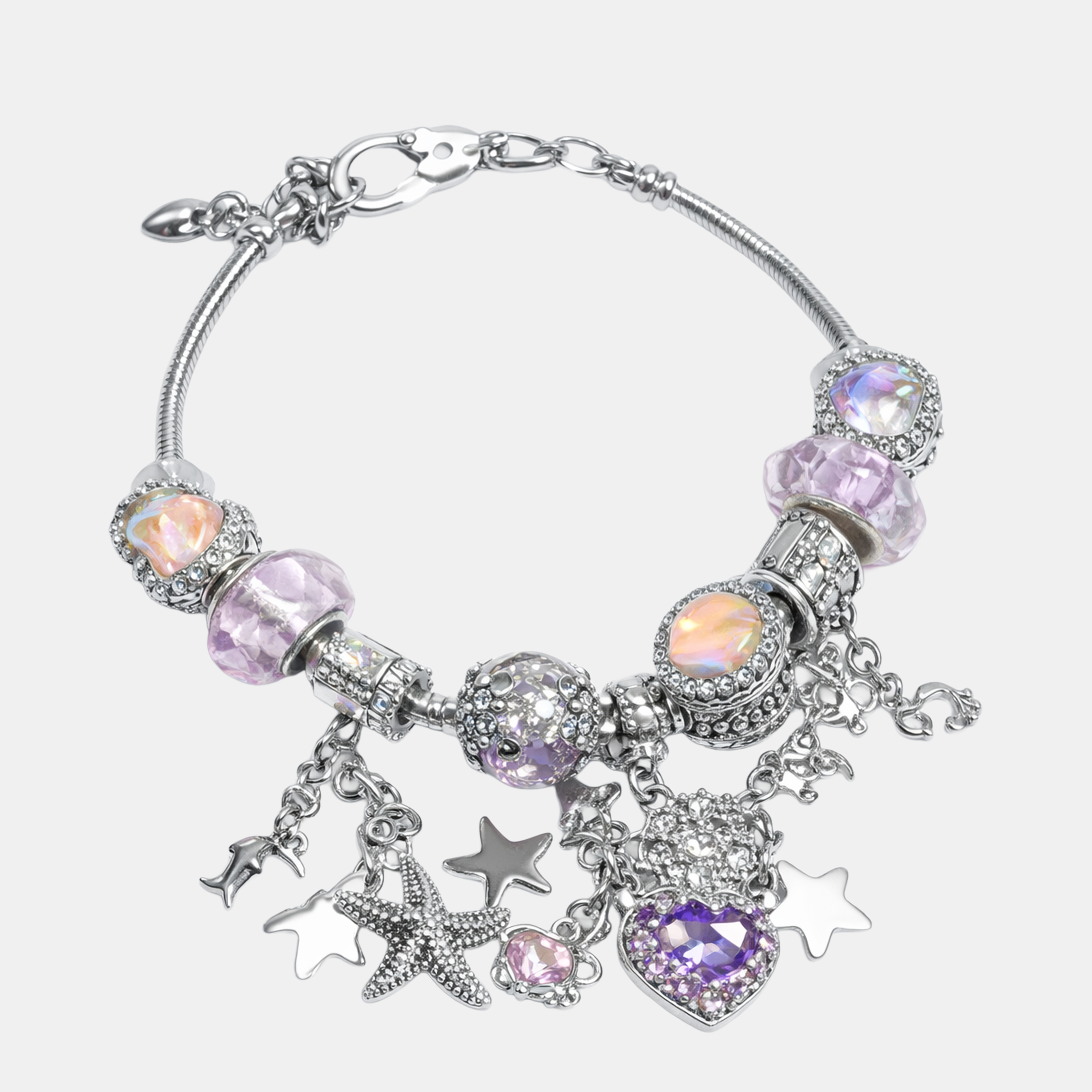Molly Charm Romantic Pearl Heart