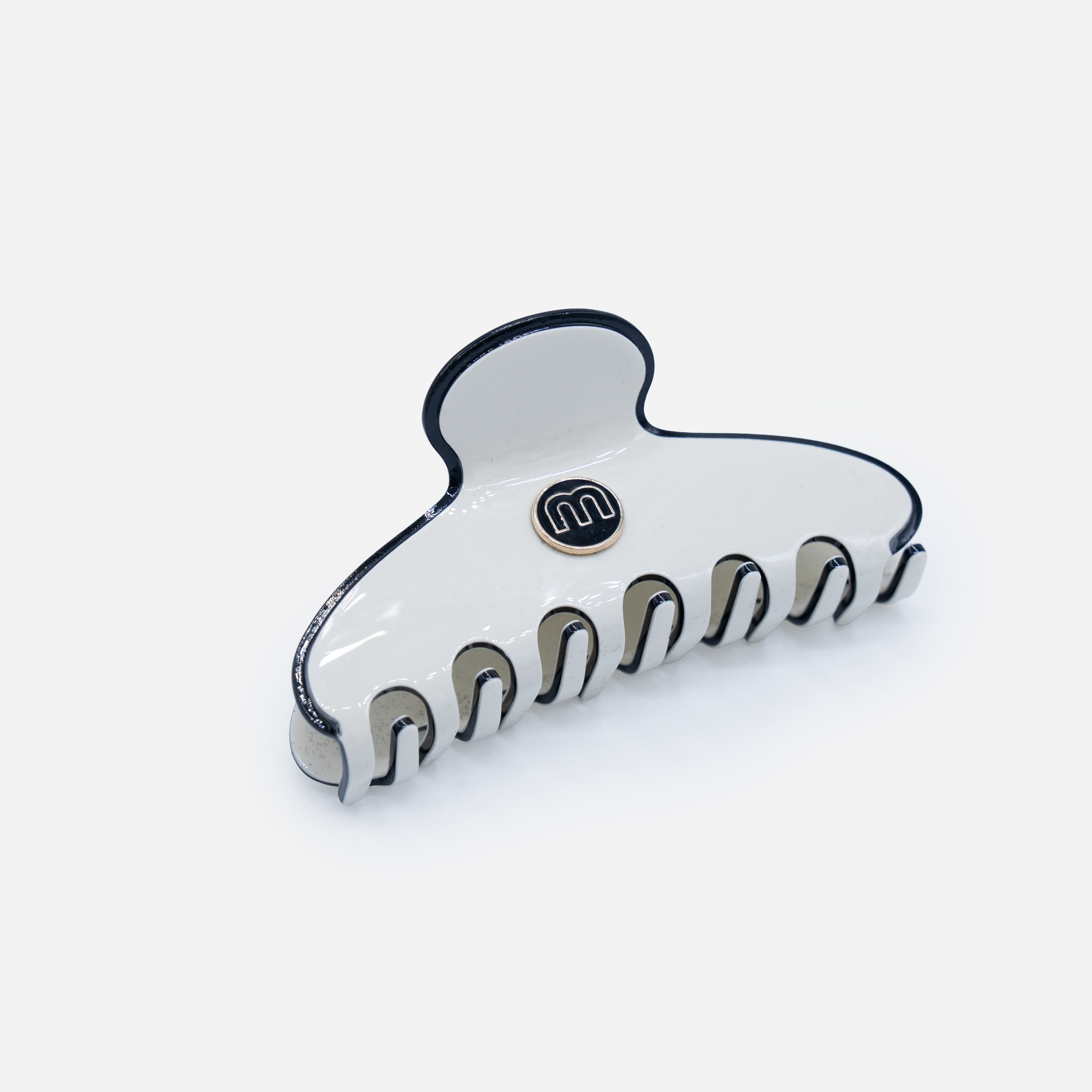 Classic de hair claw clip-ivory