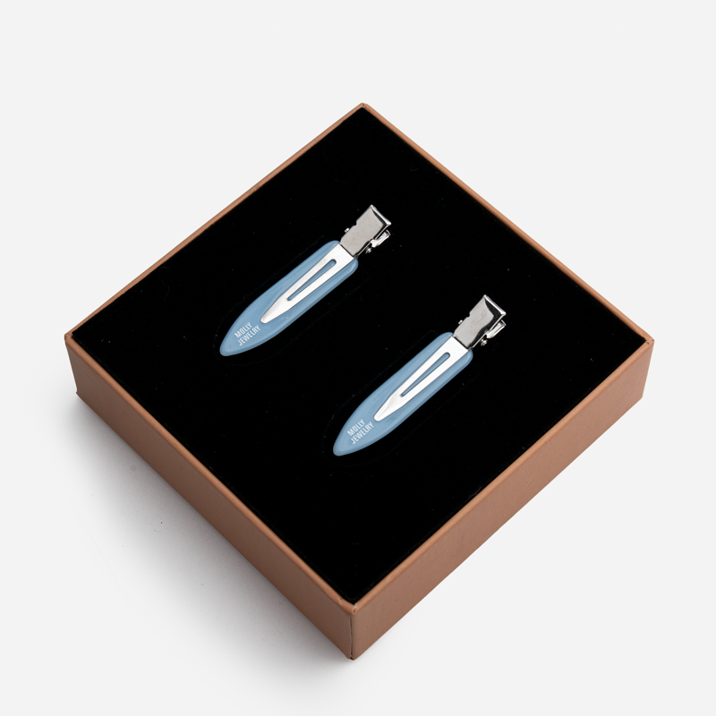 Backstage Mini Glow Hair Clip-Sky Blue