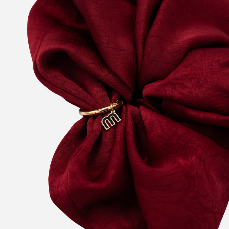 Silk Eclipse Scrunchie-Red