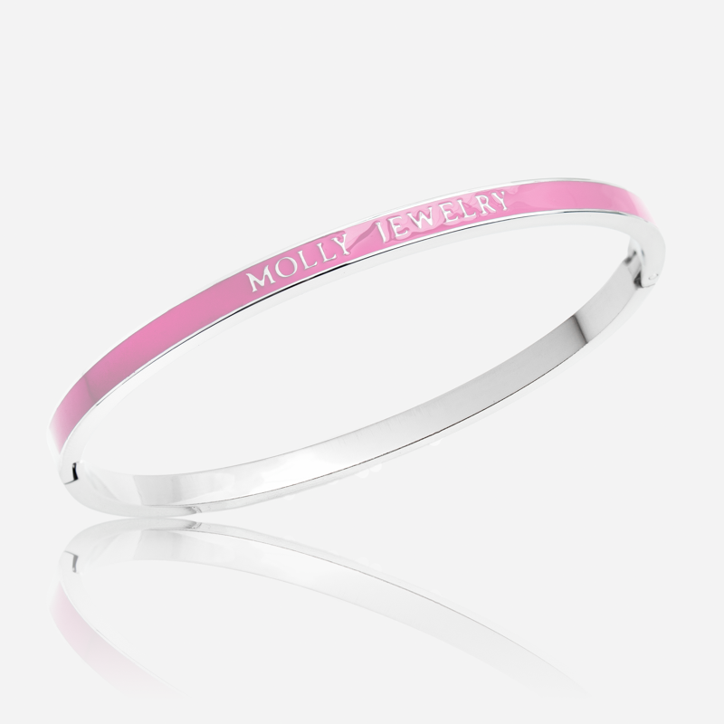 Molly Timeless Color Bracelet-Slive -Pink