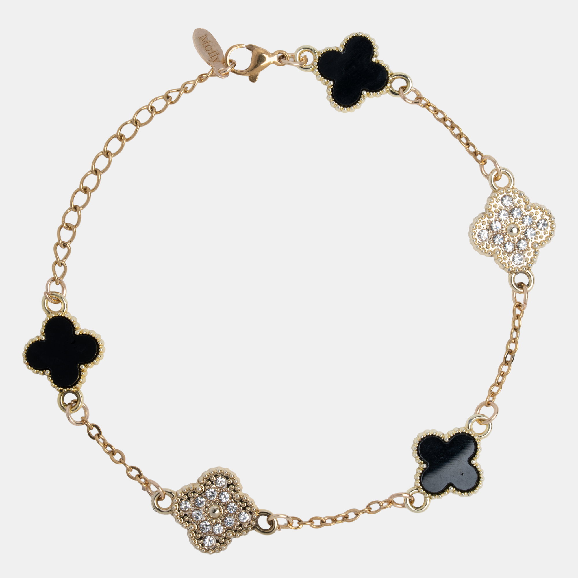 Molly Garden Bracelet-Gold-Black