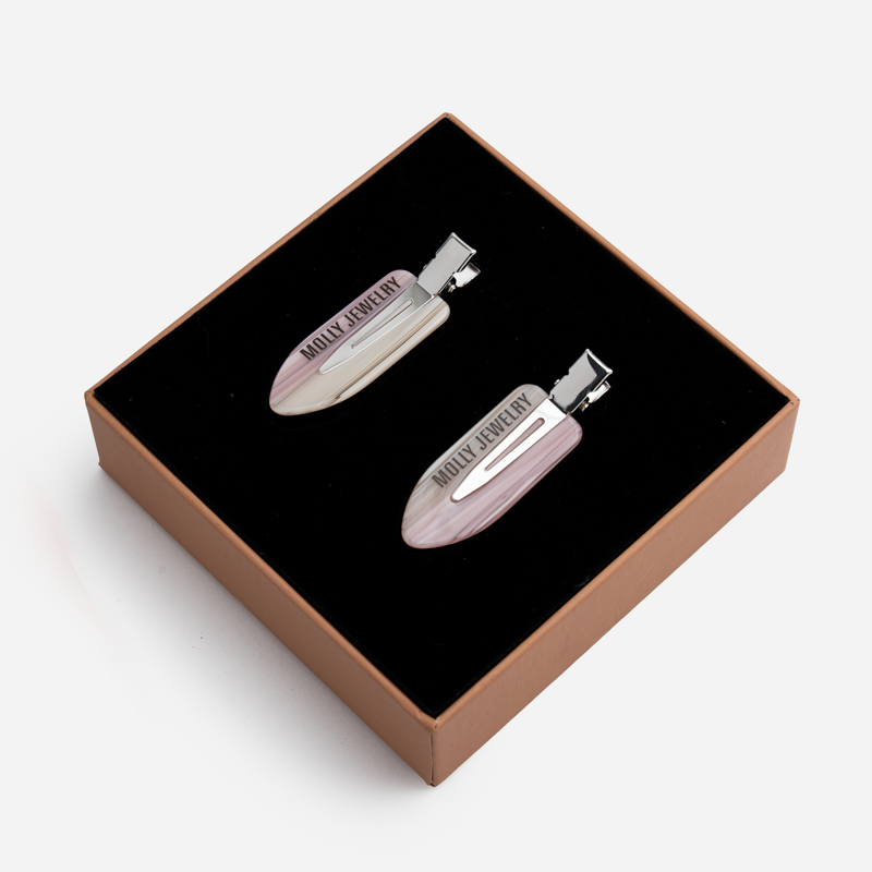 Backstage Glow Hair Clip-Baby Pink