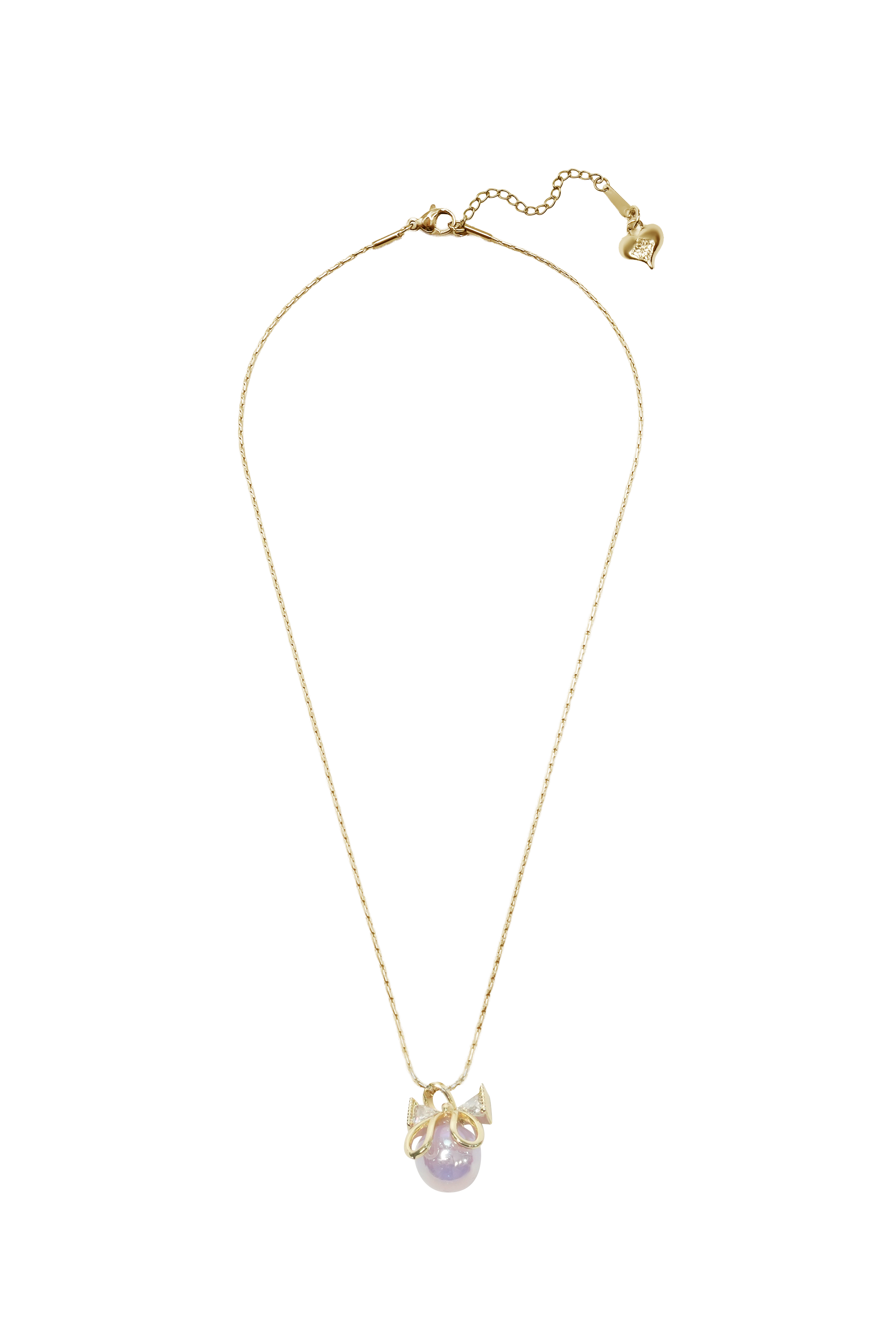 Sweet Ribbon Necklace(GD)